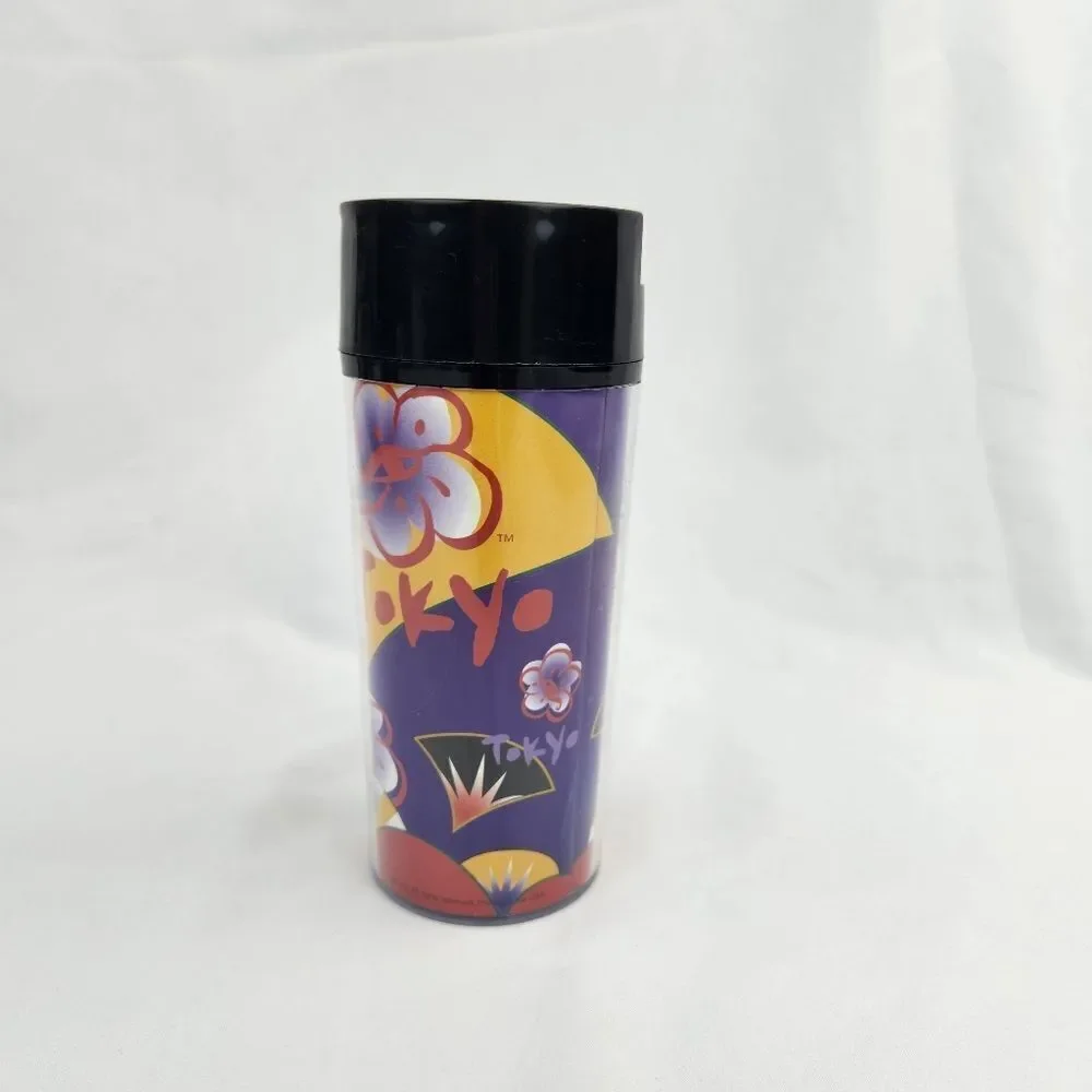 ☕️RARE Vintage Starbucks 1998 Tokyo Acrylic 12oz Travel Tumbler
